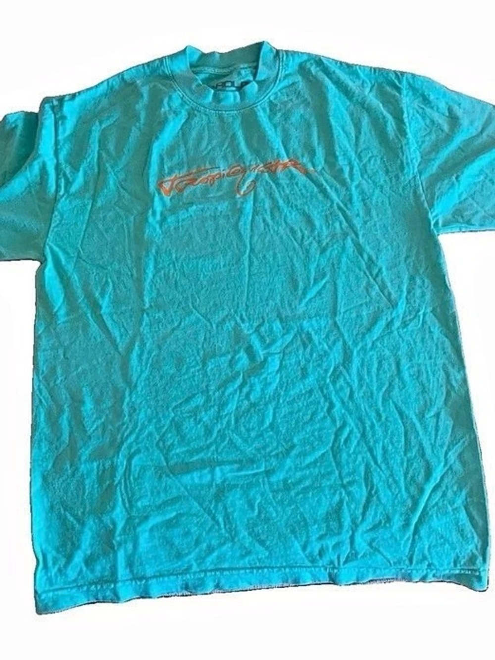 Karol G Tropicoqueta 2025 Official Merch Turquoise T-Shirt Size M Stone Wash
